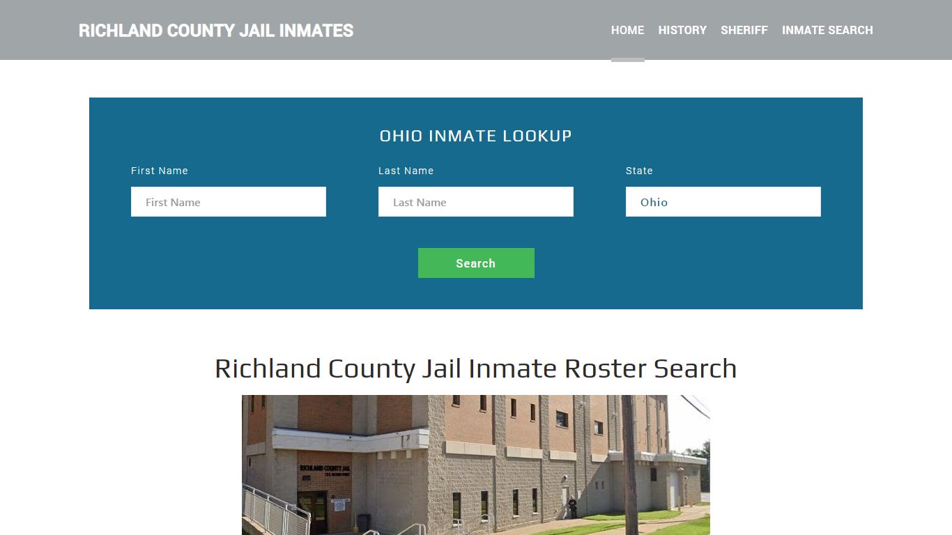 Richland County Jail Inmate Roster Lookup, Mansfield, OH